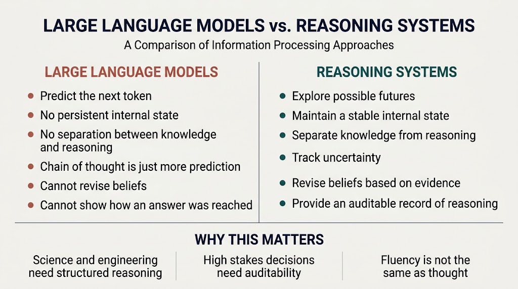 LLMs vs Reasoning